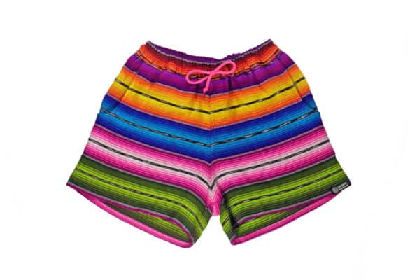 pride-inspired handwoven shorts
