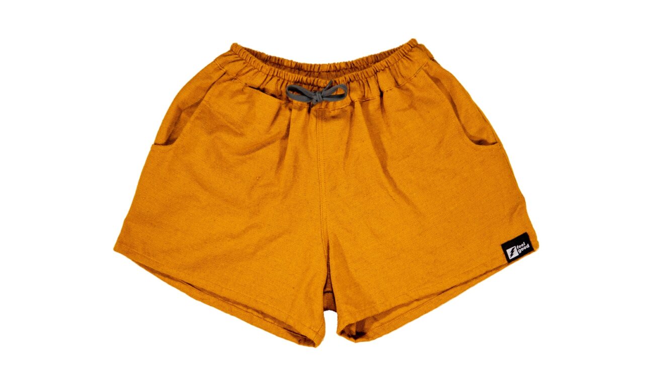 bold handwoven travel shorts