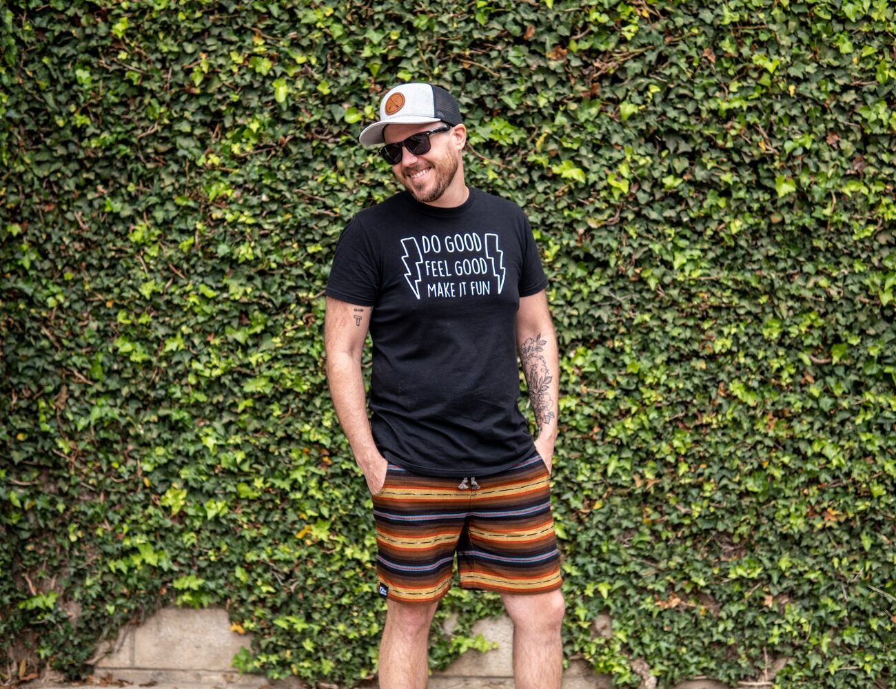 handwoven travel shorts
