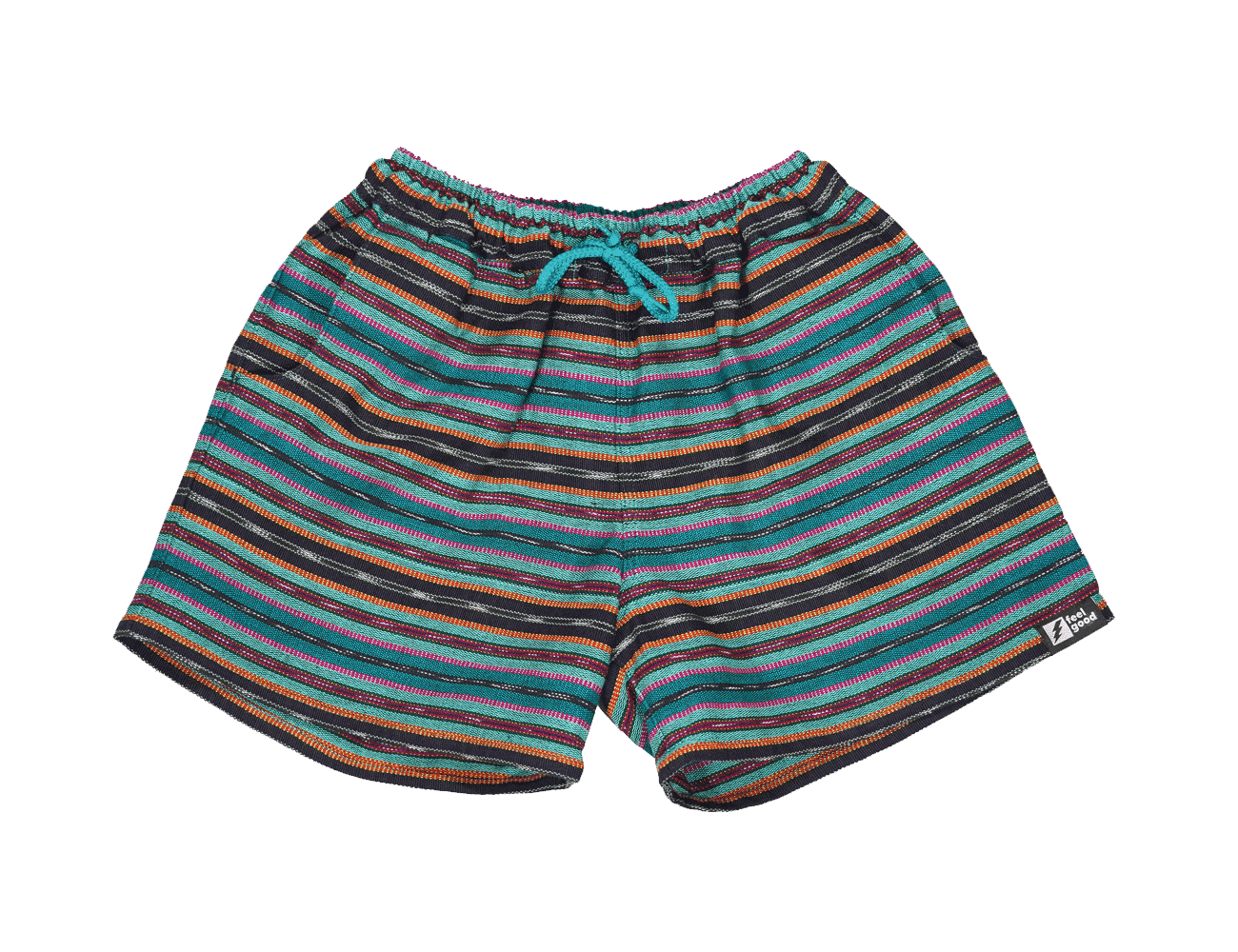 colorful handwoven shorts